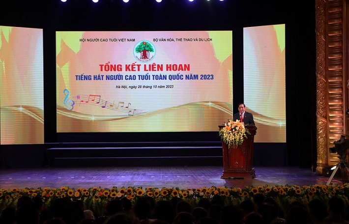 Bài phát biểu Tổng kết, bế mạc Liên hoan tiếng hát NCT toàn quốc năm 2023 của Chủ tịch Hội NCT Việt Nam Nguyễn Thanh Bình